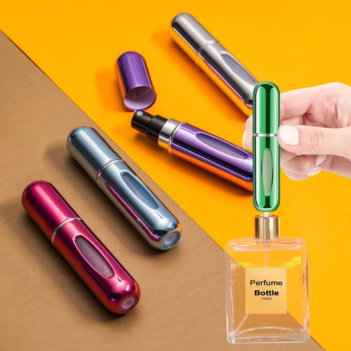 Yamadura atomiseur de parfum portable en couleur rose