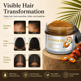 YBW Huile de Batana 159g en utilisation sur cheveux