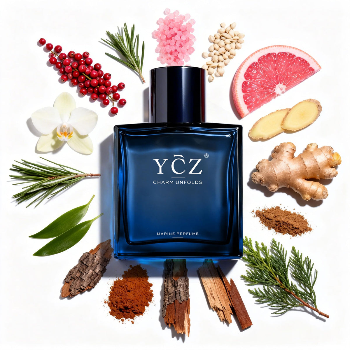 Ycz Eau De Parfum Homme 50 ml avec des accessoires