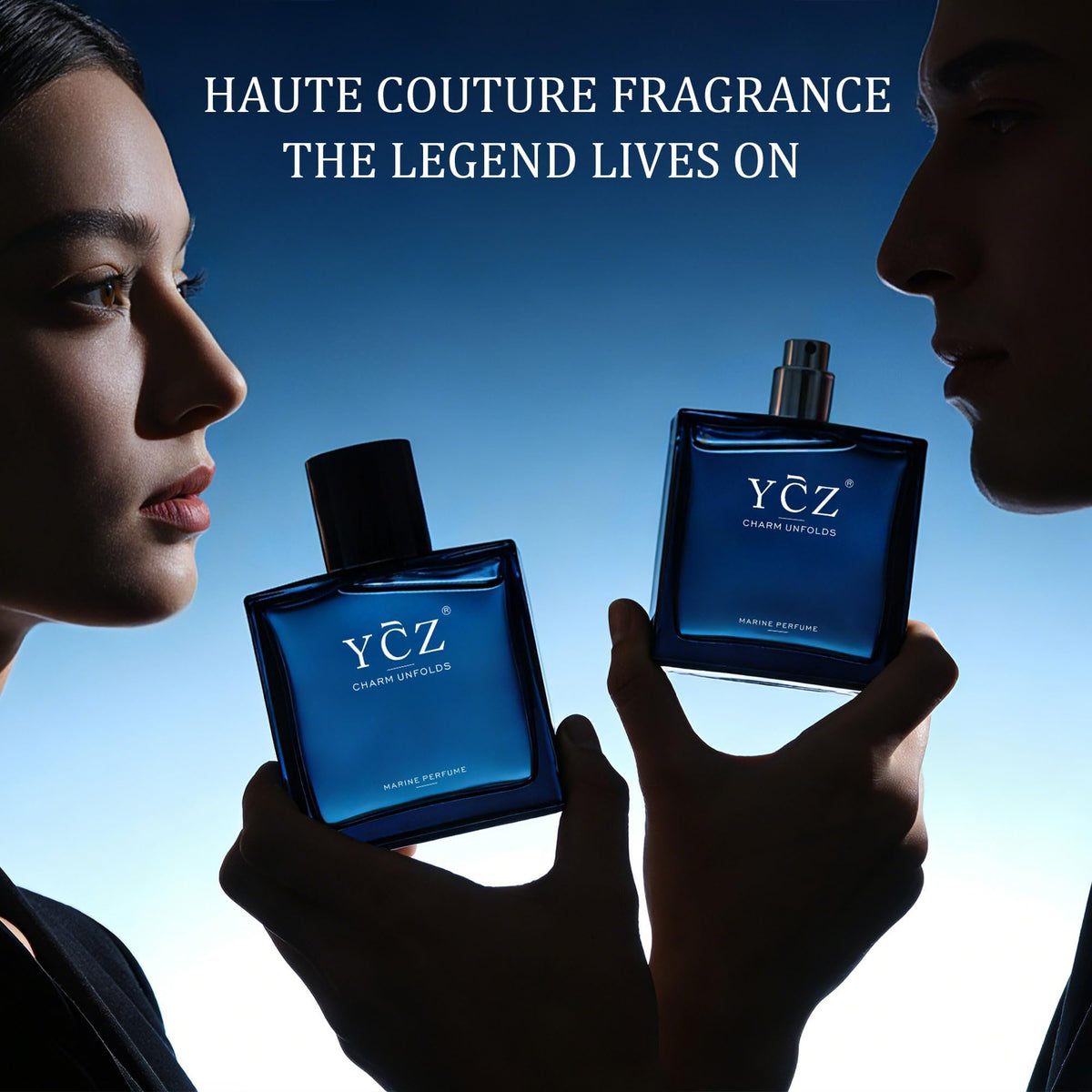 Ycz Eau De Parfum Homme 50 ml sur un bureau