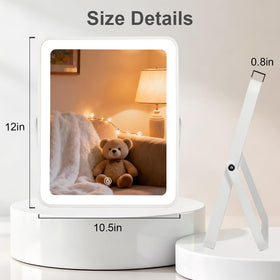 YEKKOPT miroir de maquillage portable éclairage naturel 4500K