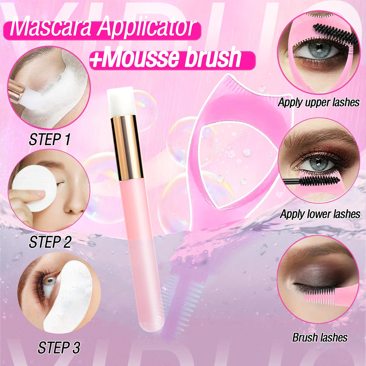 YIDUO Kit de Cils en Grappes vue arrière
