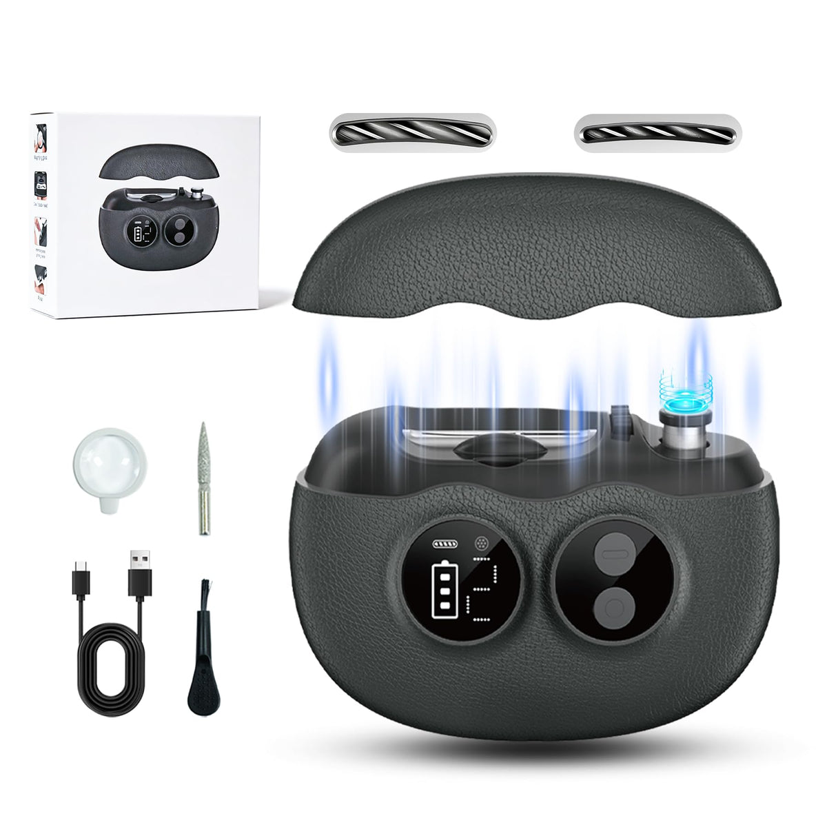 Yionkin coupe-ongles électrique 3 en 1 avec écran LCD