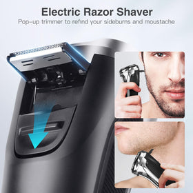 YIRISO rasoir électrique homme avec trimmer pop-up actif