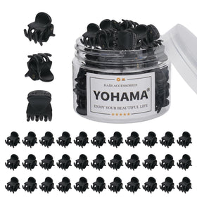 YOHAMA 36 clips à cheveux noirs dans leur boîte d'emballage