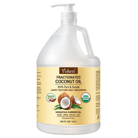 Yoken Huile de Coco Fractionnée Bio 128 oz vue de face