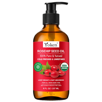 Yoken Huile de Graines de Rosa Canina 8 fl oz vue avant