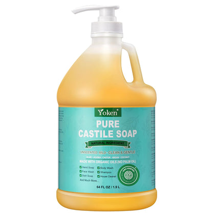 Yoken Savon Liquide de Castille 64 Oz vue de face
