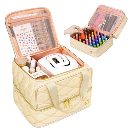 YOREPEK organisateur de vernis à ongles vue de face avec flacons