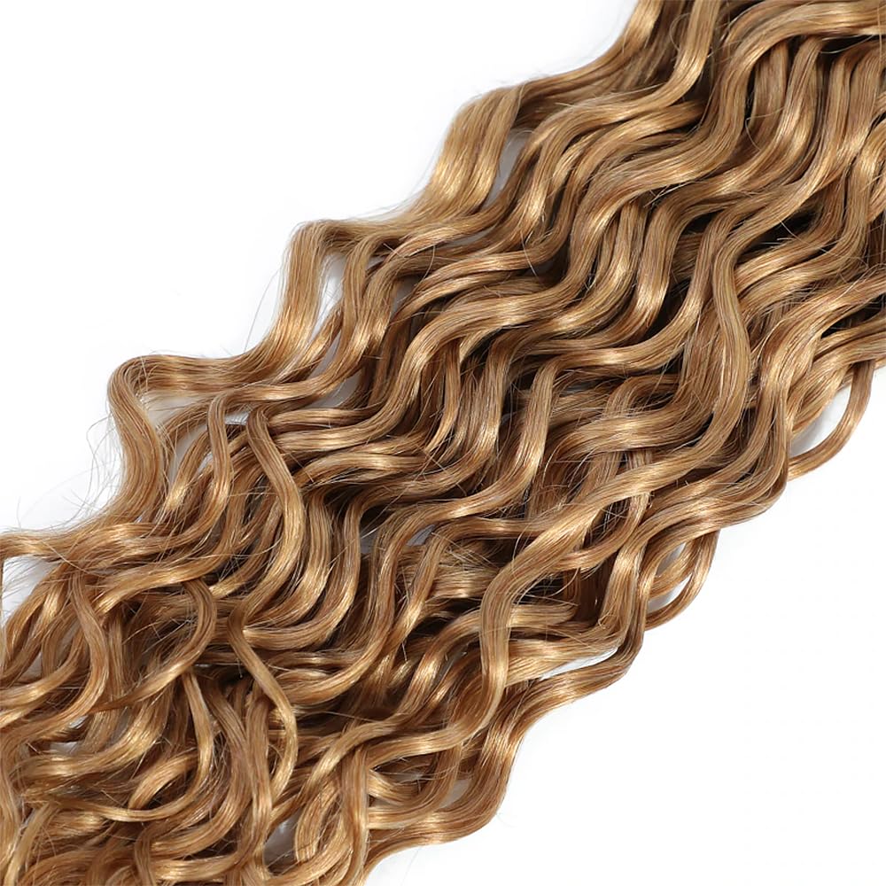 YOUNGHANN Extensions Cheveux Humains Blonde Miel en lumière naturelle
