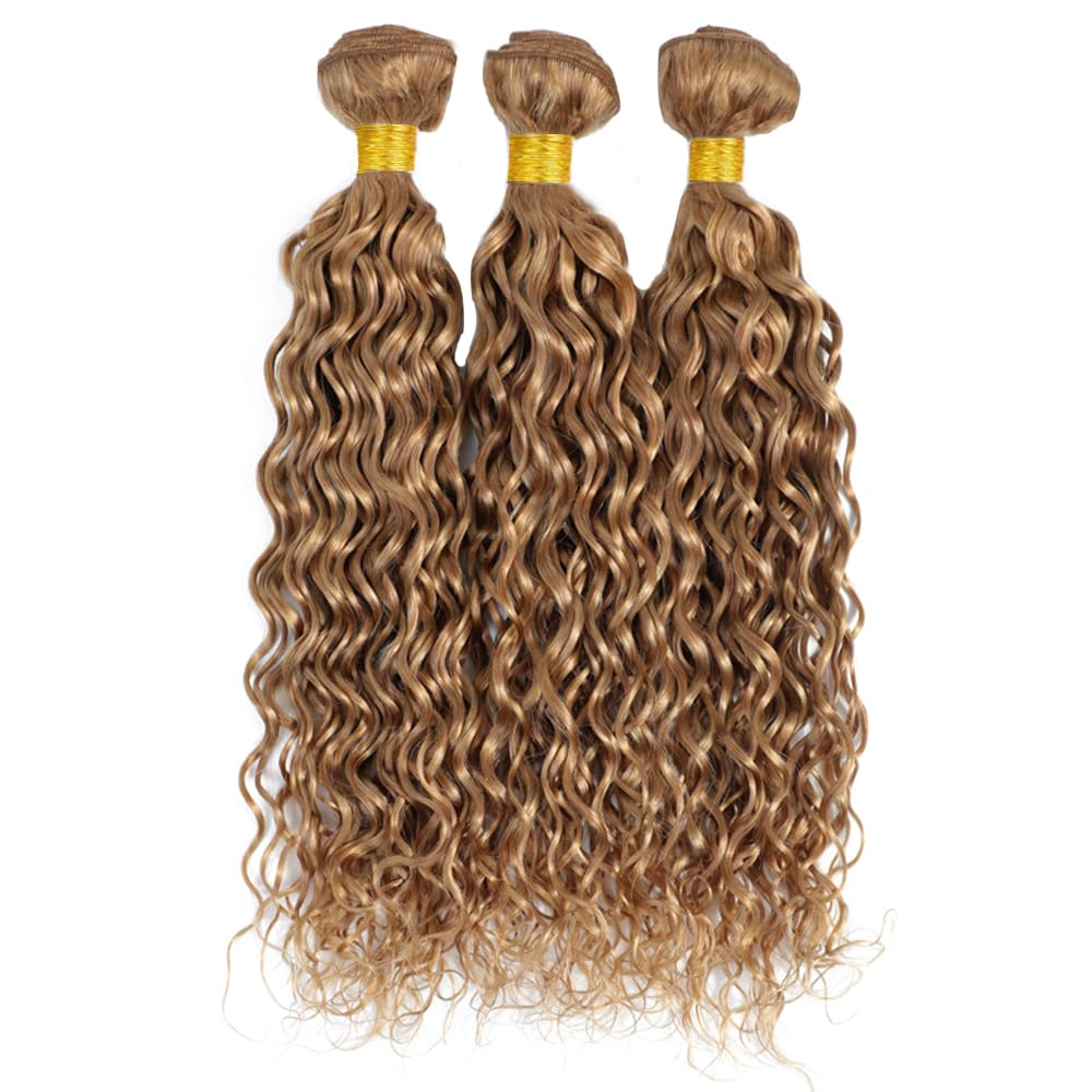 YOUNGHANN Extensions Cheveux Humains Blonde Miel en utilisation
