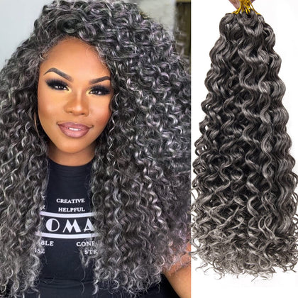 YXCHERISHAIR cheveux bouclés au crochet GoGo 18 pouces vue avant