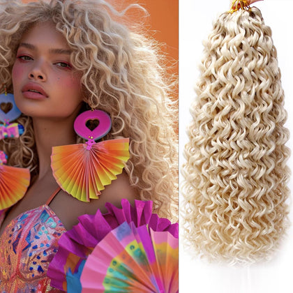YXCHERISHAIR Cheveux Bouclés Crochet 18 pouces vue avant