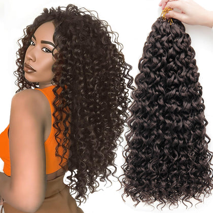 YXCHERISHAIR Cheveux Bouclés Crochet GoGo 18 pouces paquet avant