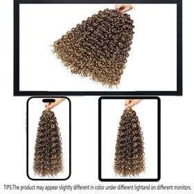 YXCHERISHAIR Cheveux Bouclés Crochet GoGo 18 pouces portés par un mannequin