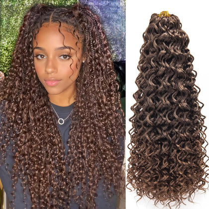 YXCHERISHAIR Cheveux Bouclés Crochet GoGo 18 pouces T4/30, paquet avant