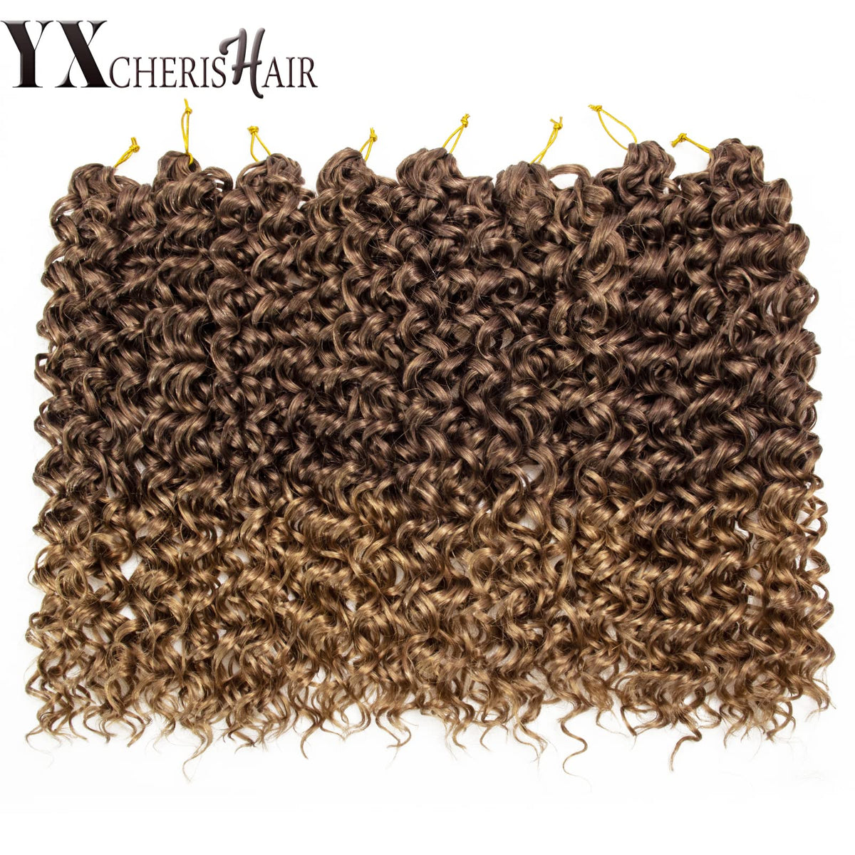 YXCHERISHAIR Cheveux Bouclés Crochet GoGo 18 pouces vue de côté