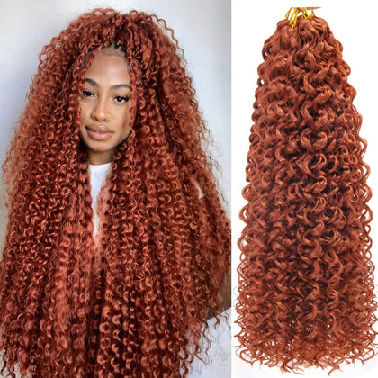 YXCHERISHAIR Cheveux Bouclés Crochet GoGo 24 pouces, vue de face