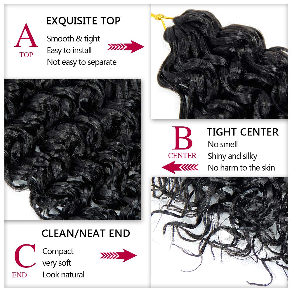 YXCHERISHAIR Cheveux Crochet Bouclés GoGo présentés avec accessoires