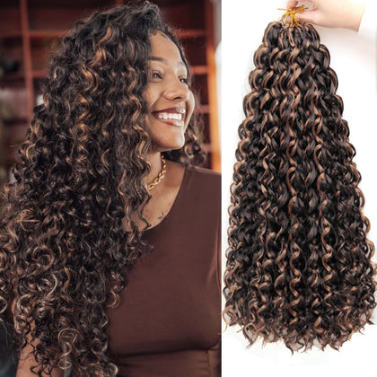 YXCHERISHAIR Cheveux Crochets GoGo Curl 18 pouces, pack de 8