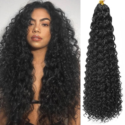 YXCHERISHAIR Extensions de Cheveux Bouclés GoGo Curl paquet de 8.