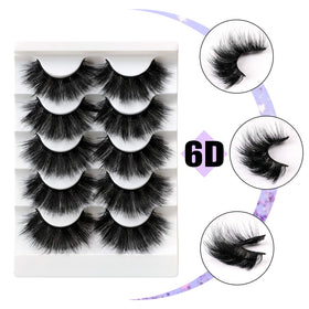 zanlufly Faux Mink Lashes 22MM sur fond blanc