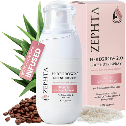 Zephta Spray de Croissance Capillaire 1,7 fl oz vue avant