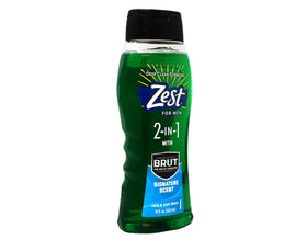 Zest Gel Douche 2-en-1 532 ml sur un fond de salle de bain