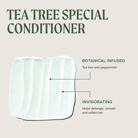 Zoom sur l'étiquette du flacon aluminium Tea Tree