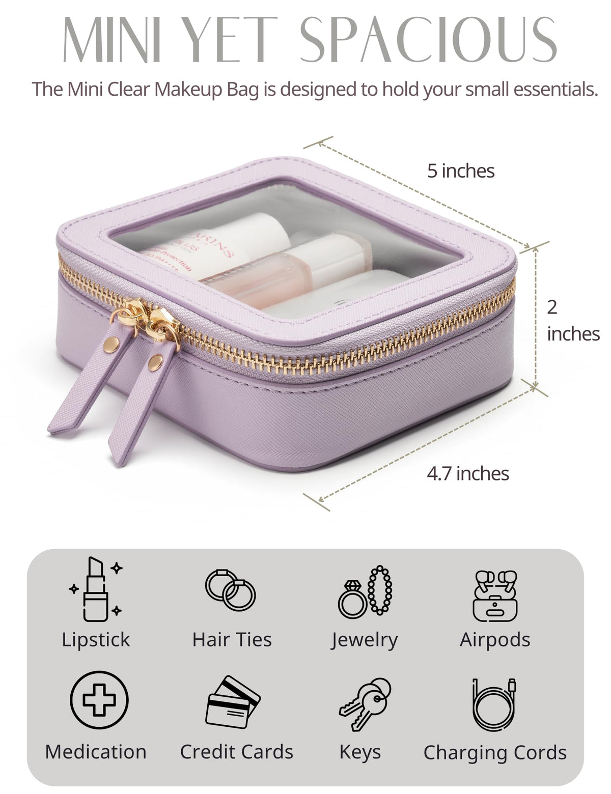 Zoom sur la fermeture éclair de la trousse Popvibe
