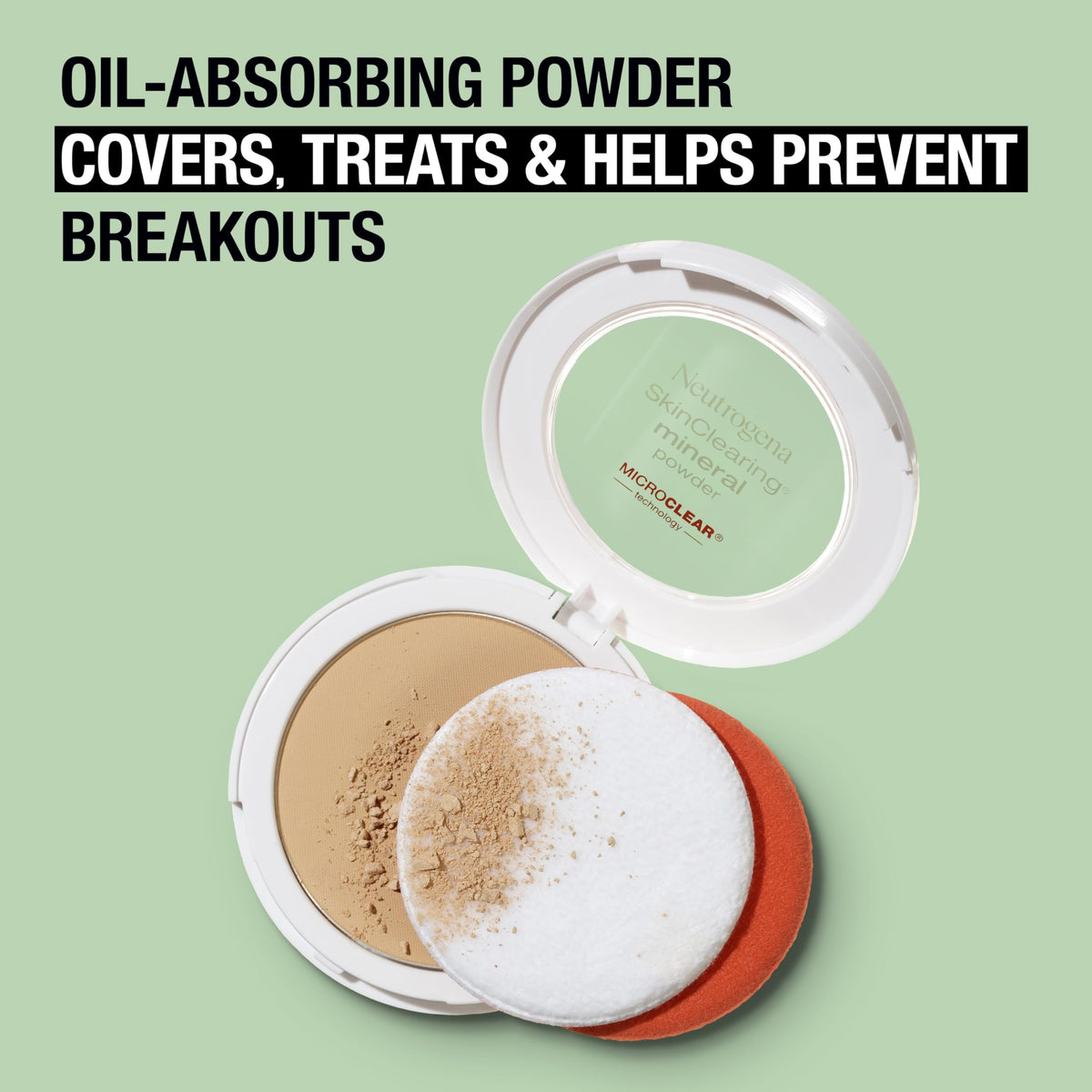 Zoom sur la Poudre Minérale Pressée Neutrogena 135 Châtaigne