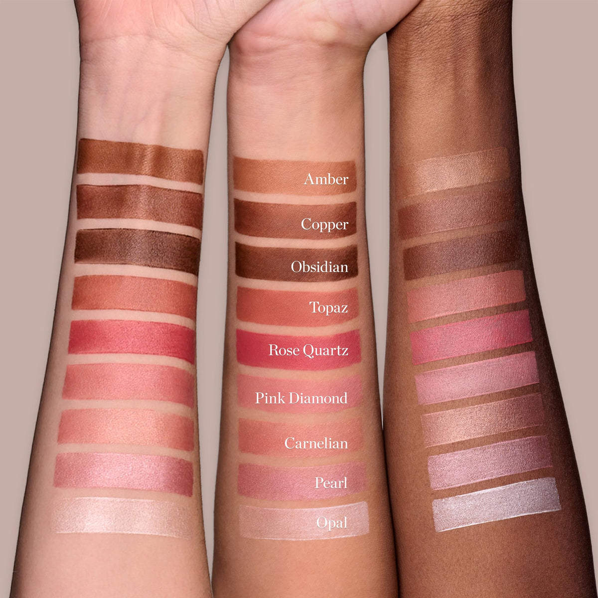 Zoom sur la texture crémeuse du stick Ogee Carnelian
