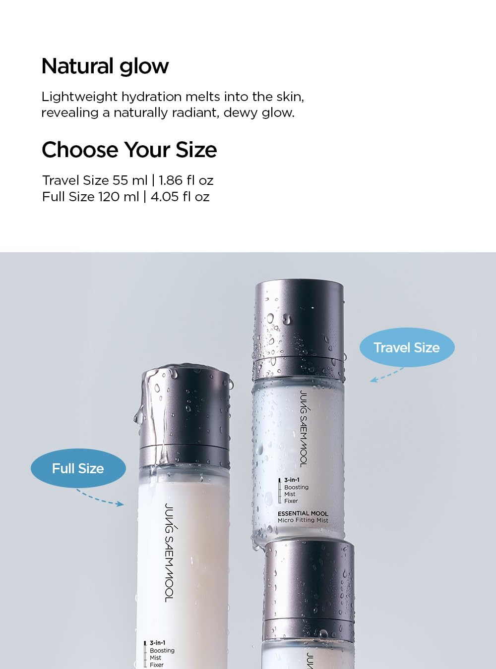 Zoom sur la texture de la brume JUNG SAEM MOOL Essential Mool Micro Fitting Mist