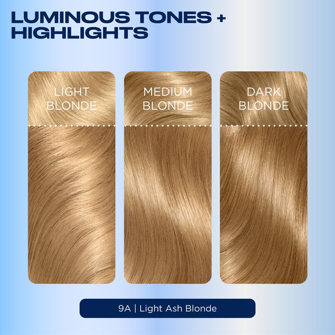 Zoom sur la texture de la coloration Clairol Nice'n Easy 9A
