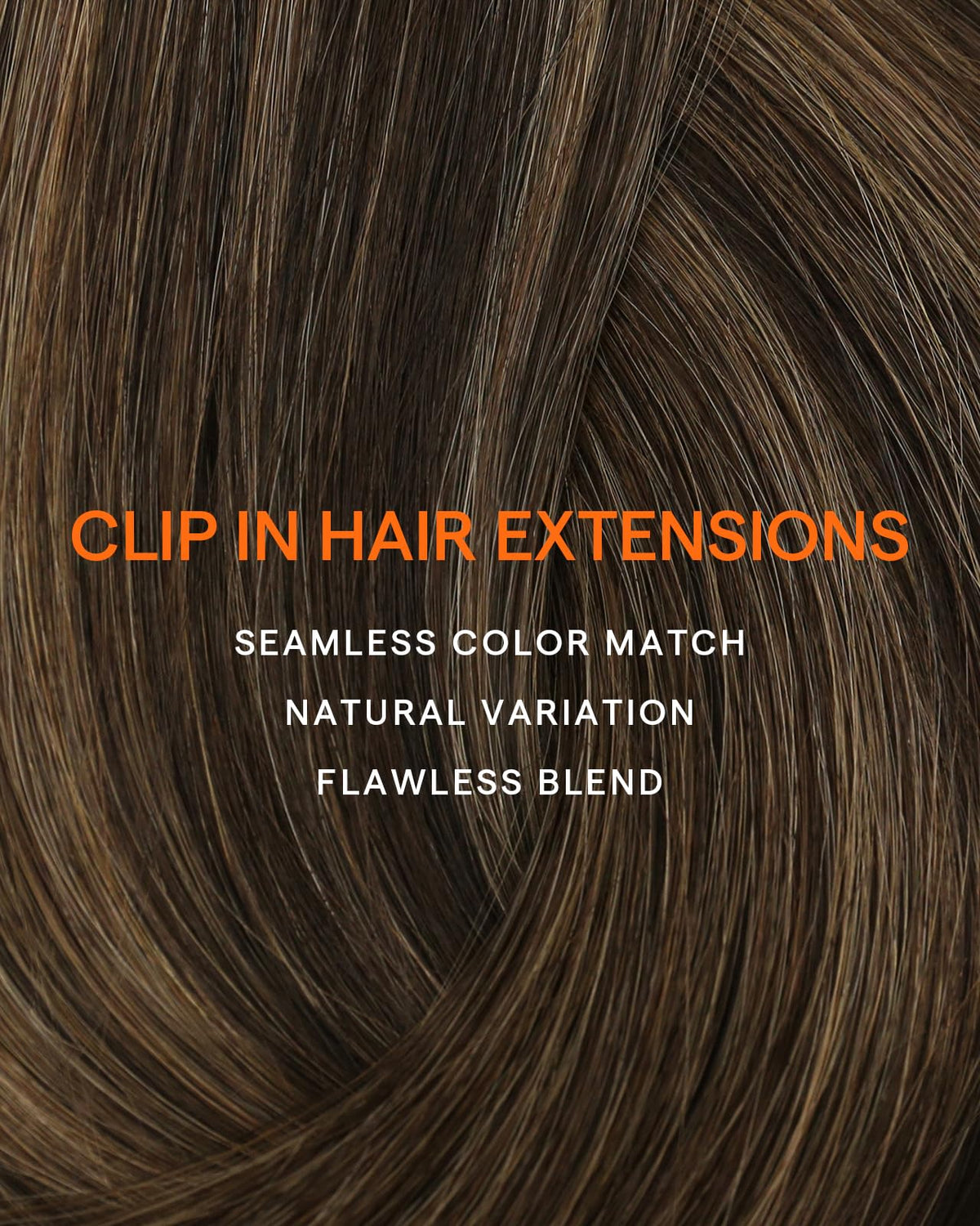 Zoom sur la texture des cheveux Remy des extensions Full Shine