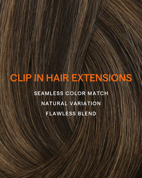 Zoom sur la texture des cheveux Remy des extensions Full Shine