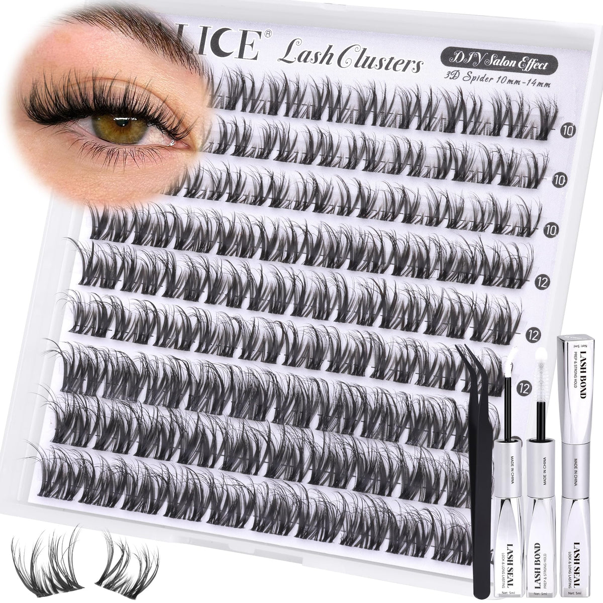 Zoom sur la texture des cils Spider ALICE