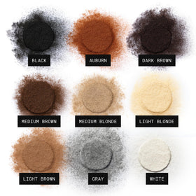 Zoom sur la texture des fibres capillaires Toppik