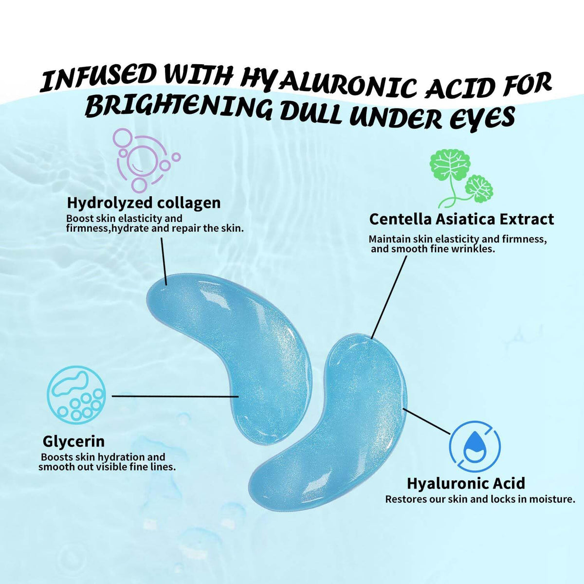 Zoom sur la texture des patchs contour des yeux Maskiss