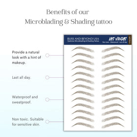 Zoom sur la texture des tatouages sourcils Bliss and Beyond USA