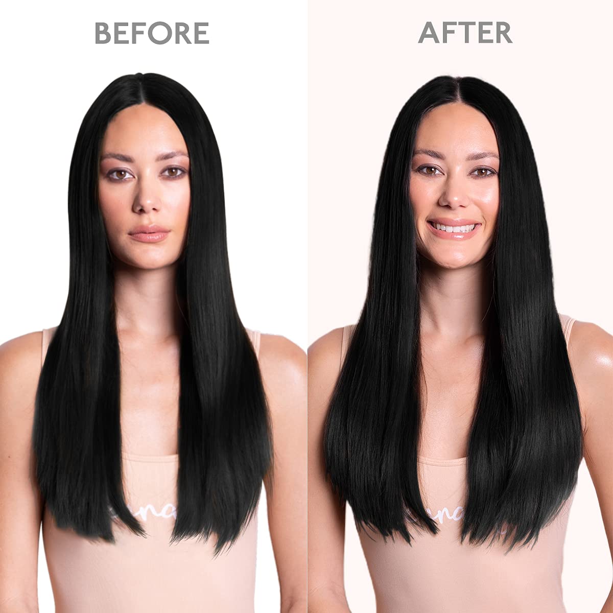 Zoom sur la texture douce des extensions de cheveux Wennalife