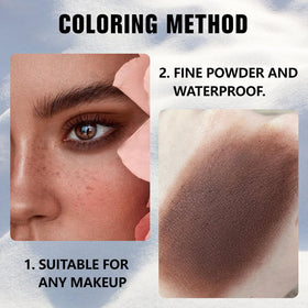 Zoom sur la texture du fard à paupières évpct dans son compact