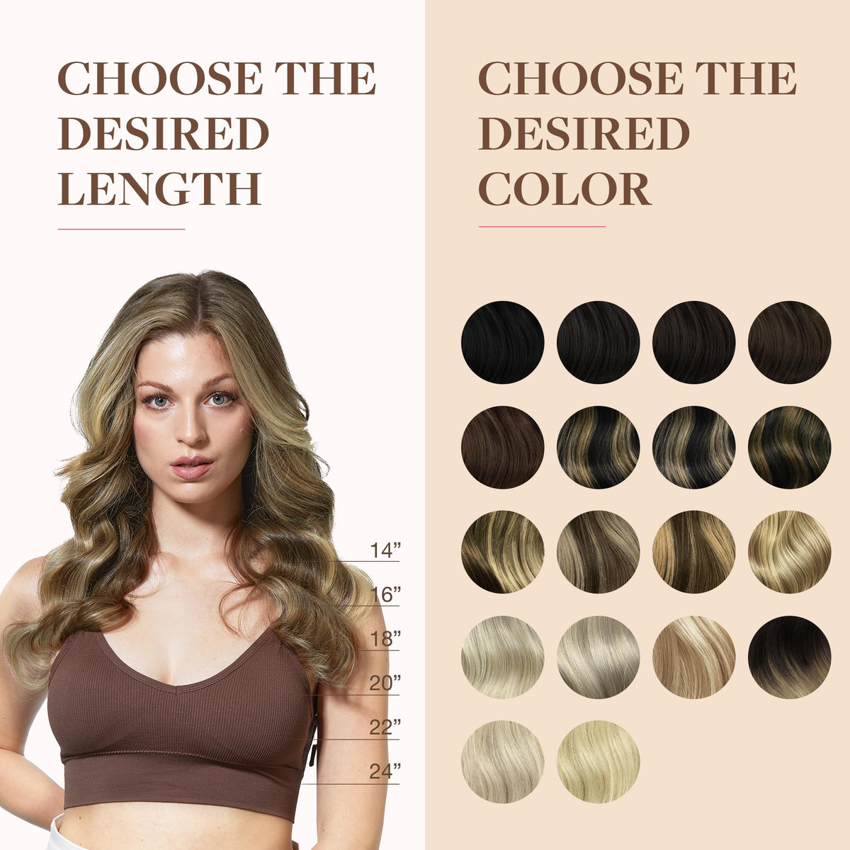 Zoom sur la texture soyeuse des extensions GOO GOO en cheveux humains