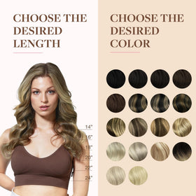 Zoom sur la texture soyeuse des extensions GOO GOO en cheveux humains