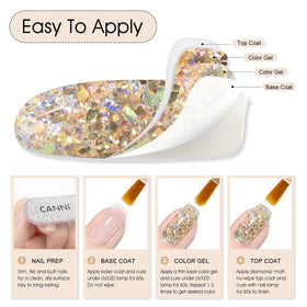 Zoom sur le flacon de vernis à ongles CANNI 9ml