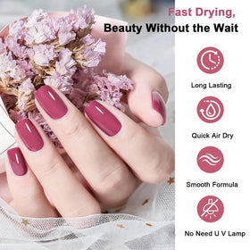 Zoom sur le pinceau du vernis à ongles OpenLive rose foncé