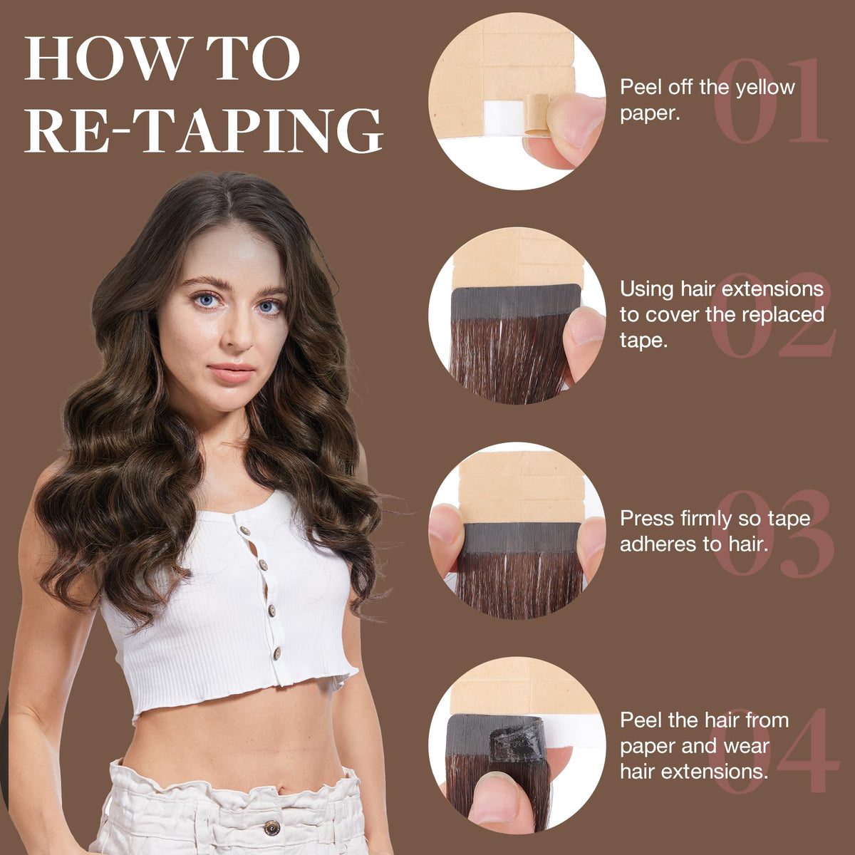 Zoom sur le ruban des extensions GOO GOO
