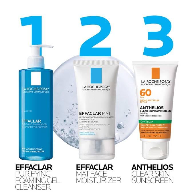 Zoom sur le tube de La Roche-Posay Gel Nettoyant Moussant 450g