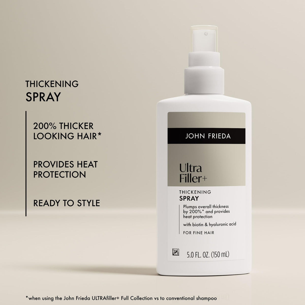 Zoom sur le vaporisateur du John Frieda ULTRAfiller+