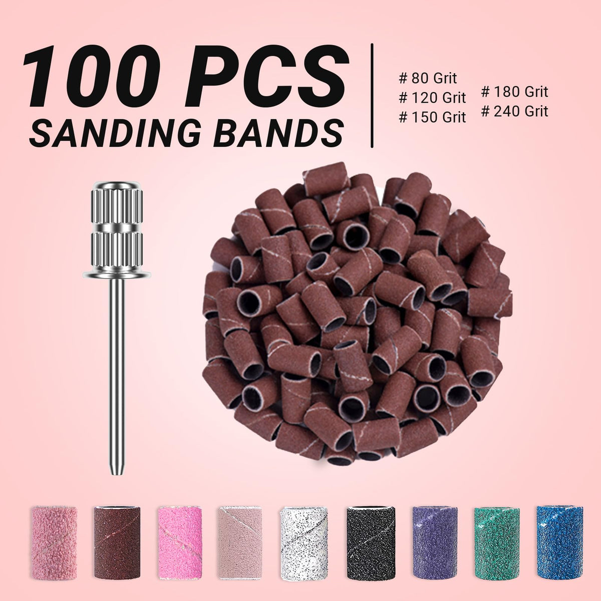 Zoom sur les bandes abrasives MelodySusie #120, détail du grain
